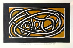 "Sketch No. 5/1" Abstract Representational Kinetic Knot Painting Work on Paper