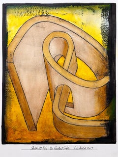 "Schizzo n. 35/6: Il castello annodato" Pittura astratta rappresentativa su carta