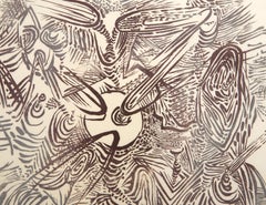 Abstract Composition, Abstract Woodblock by Wolfgang Paalen