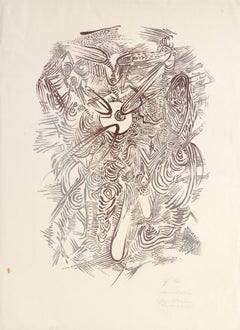 Abstract Composition, Abstract Woodblock by Wolfgang Paalen