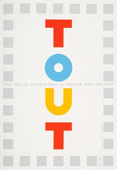 Léon Wuidar, 2009 Silkscreen Poster, Tout est couleur mais la couleur n’est pas