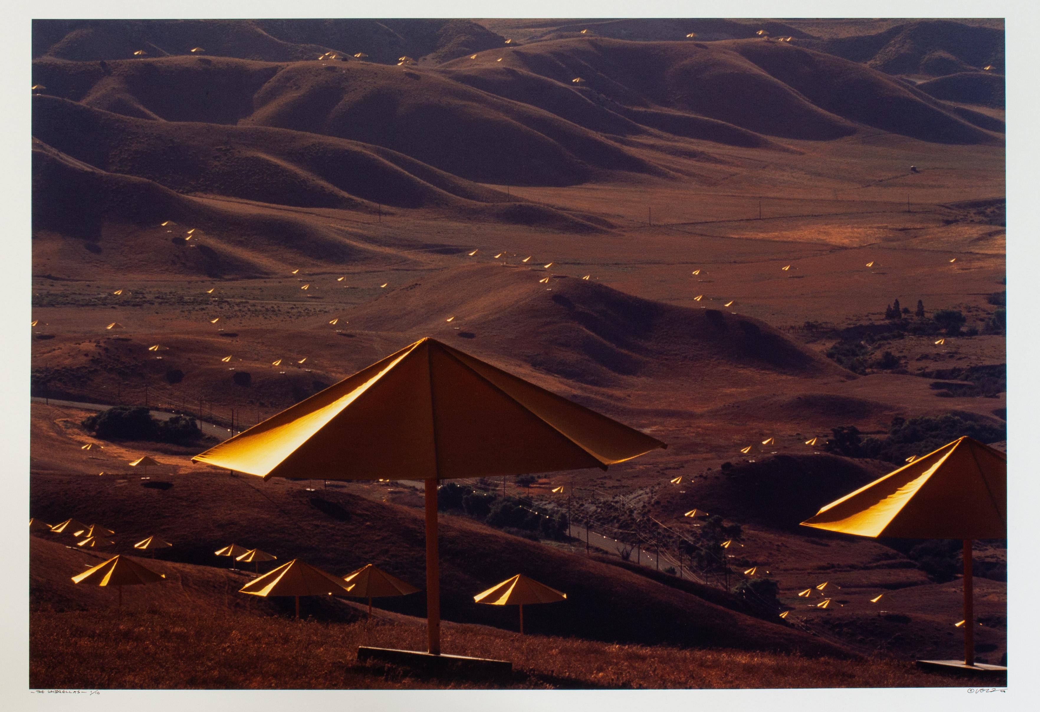 Wolfgang Volz, the Umbrellas, Project Christo & Jeanne Claude, Limited Edition For Sale