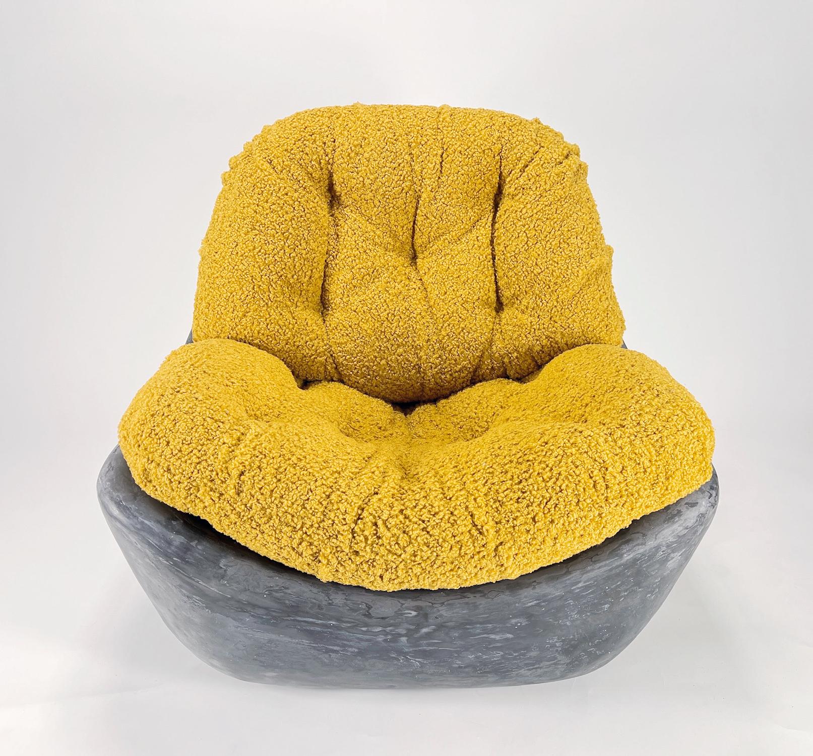 Modern Wolfie Chair - Contemporary Plaster Chair by Artist Gabriel Anderson