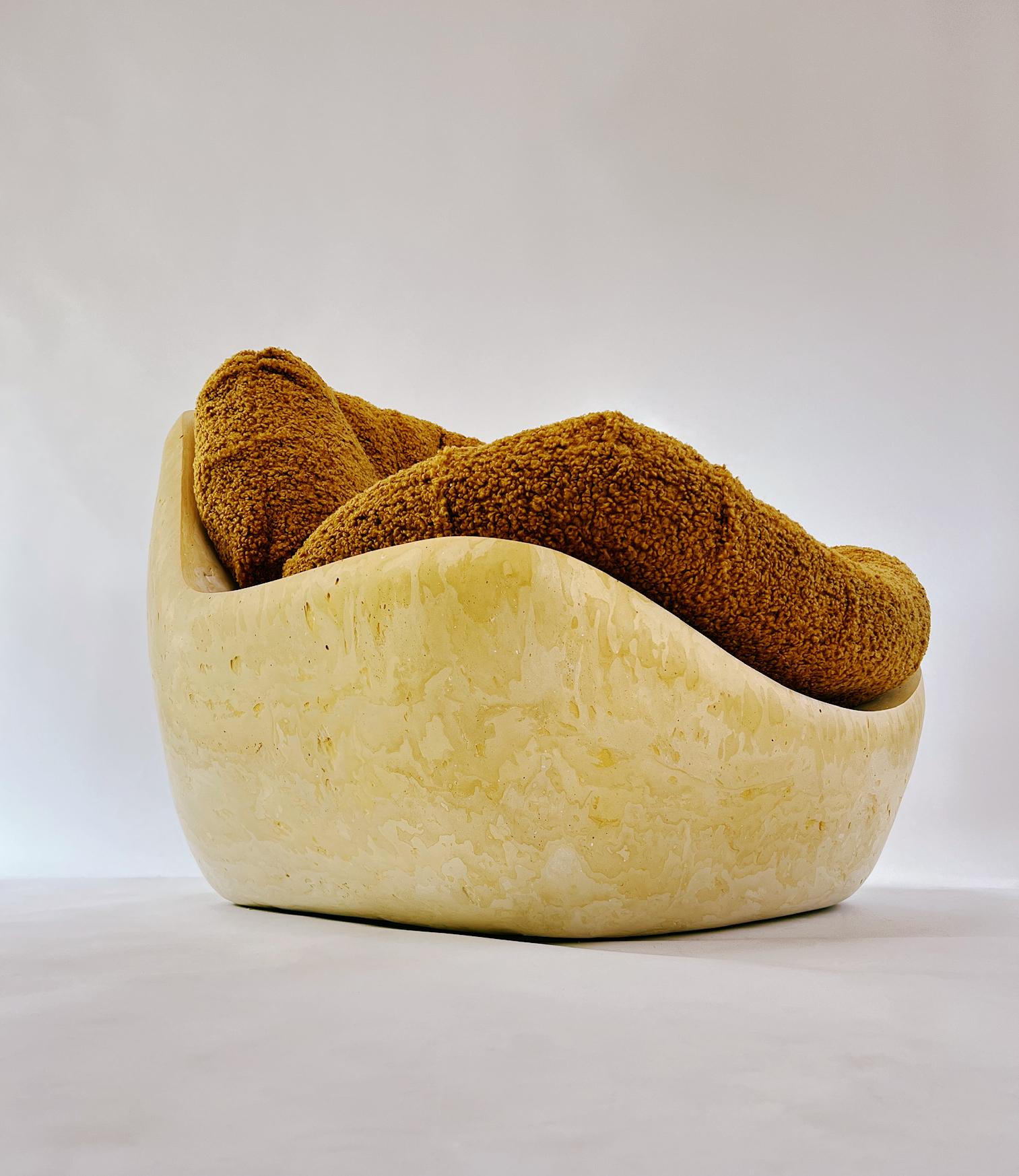 Wolfie Chair in Yellow by Dean&Dahl, REP by Tuleste Factory In New Condition For Sale In New York, NY