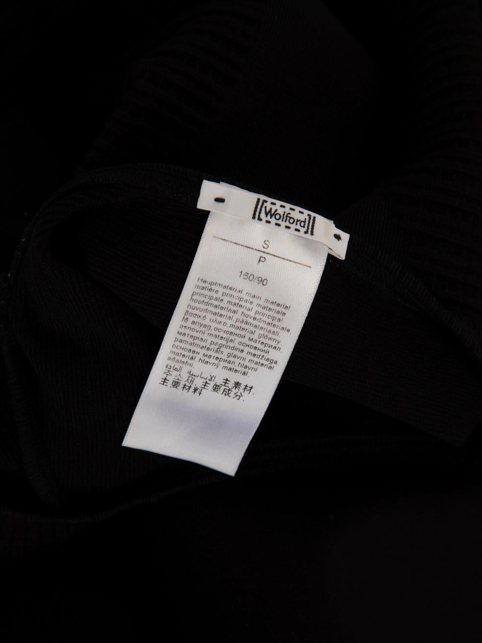 Wolford Vestido Midi Skater Negro Talla S 3