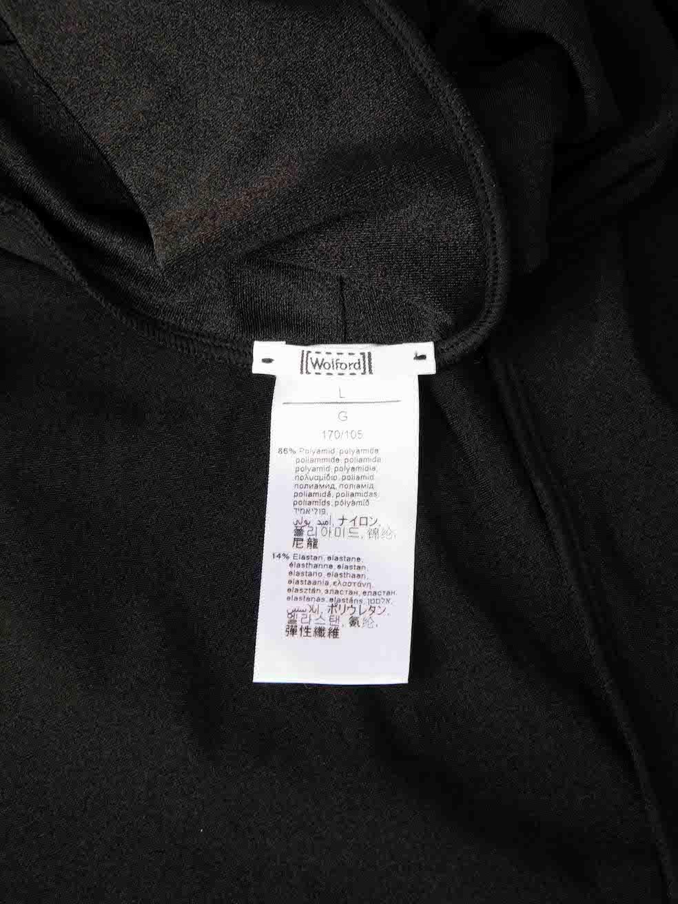 Wolford Tachuelas Negras Cuello Cock Vestido Talla L en Bueno estado para la venta en London, GB