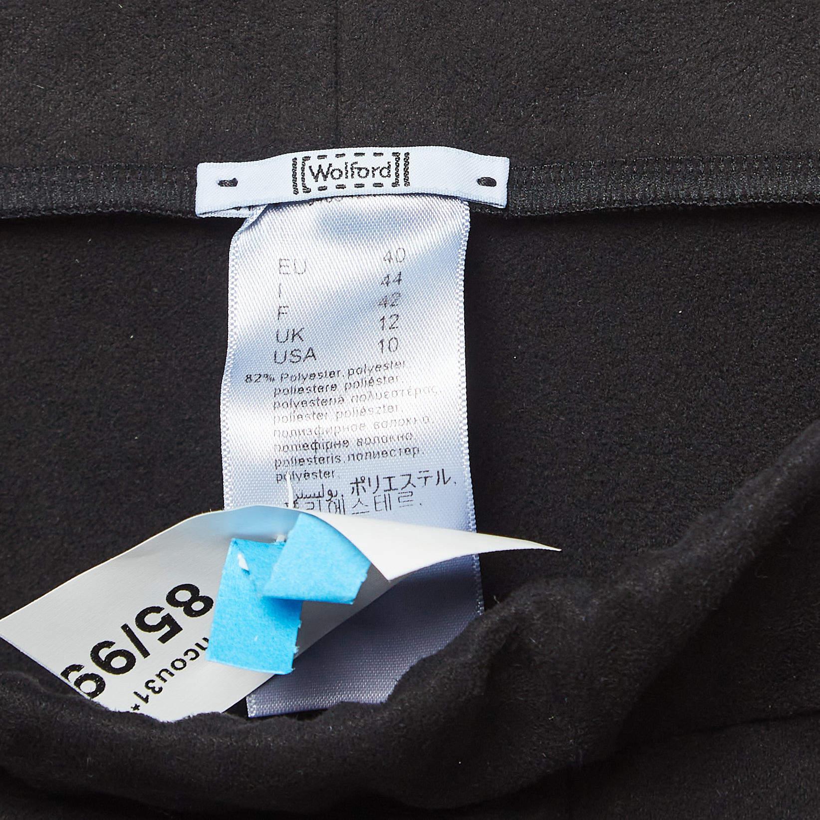 Wolford - Leggings in camoscio nero M. In condizioni buone in vendita a Dubai, Al Qouz 2