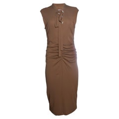 Wolford, brown draped stretch dress