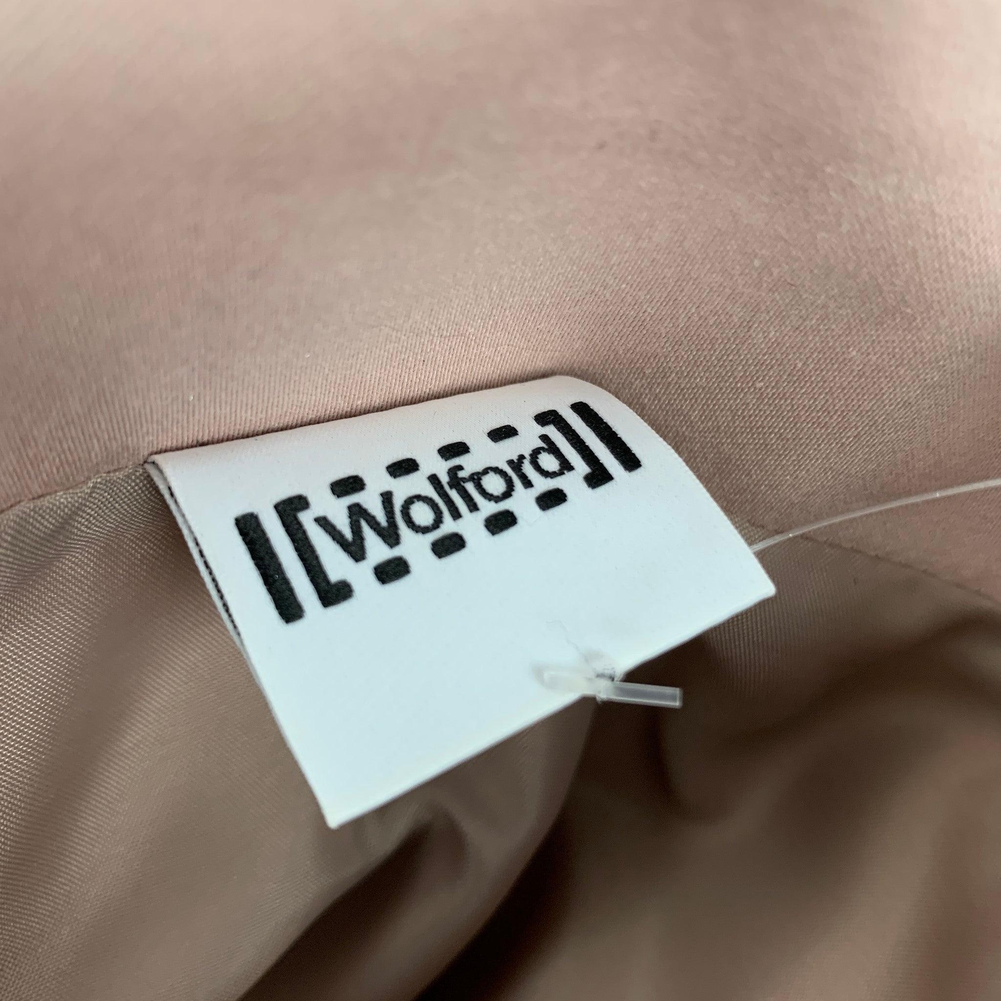 WOLFORD Size 4 Blush Cotton Pencil Skirt For Sale 1