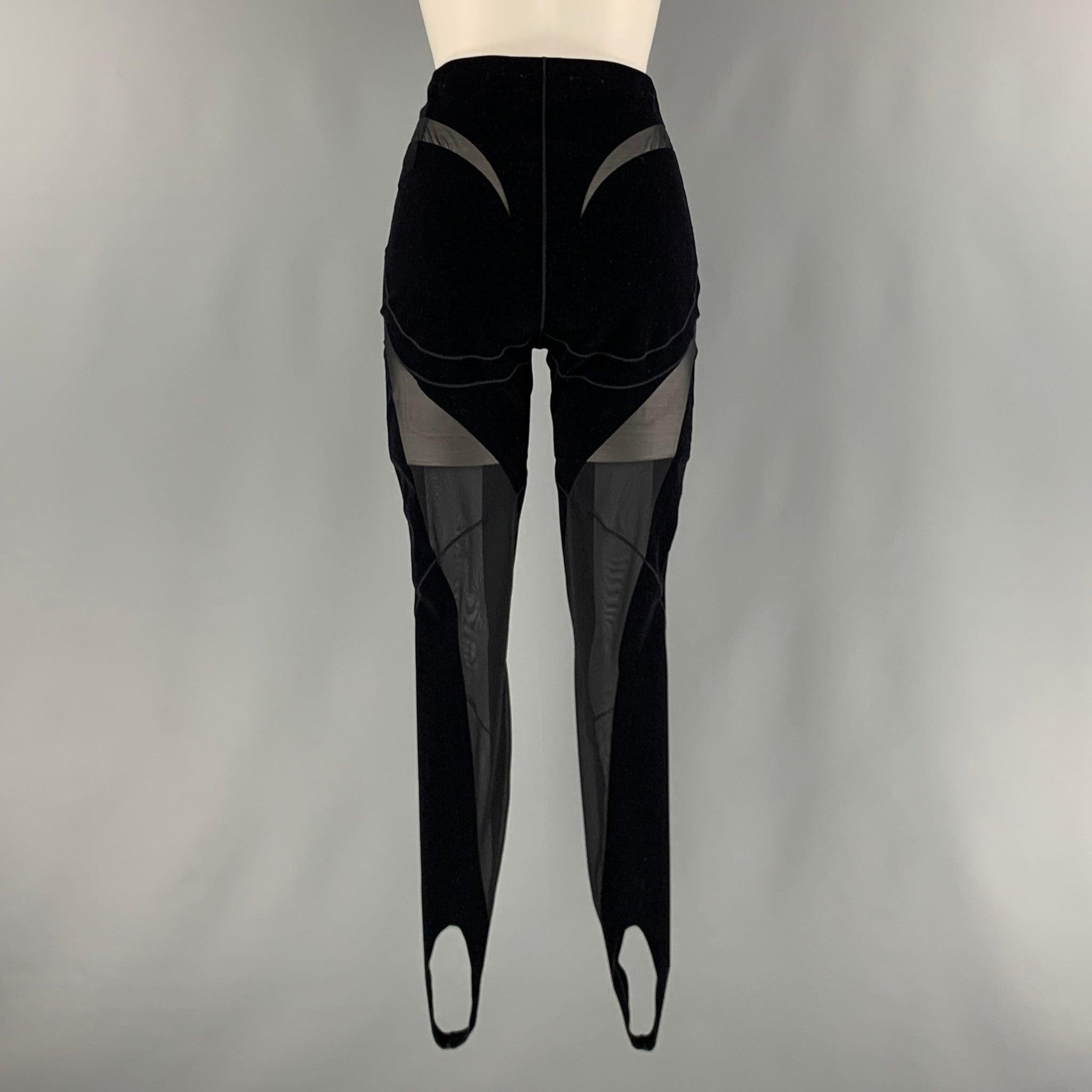 WOLFORD Size S Black Cut Out Jodhpurs Leggings In Good Condition For Sale In San Francisco, CA