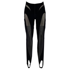 WOLFORD Size S Black Cut Out Jodhpurs Leggings
