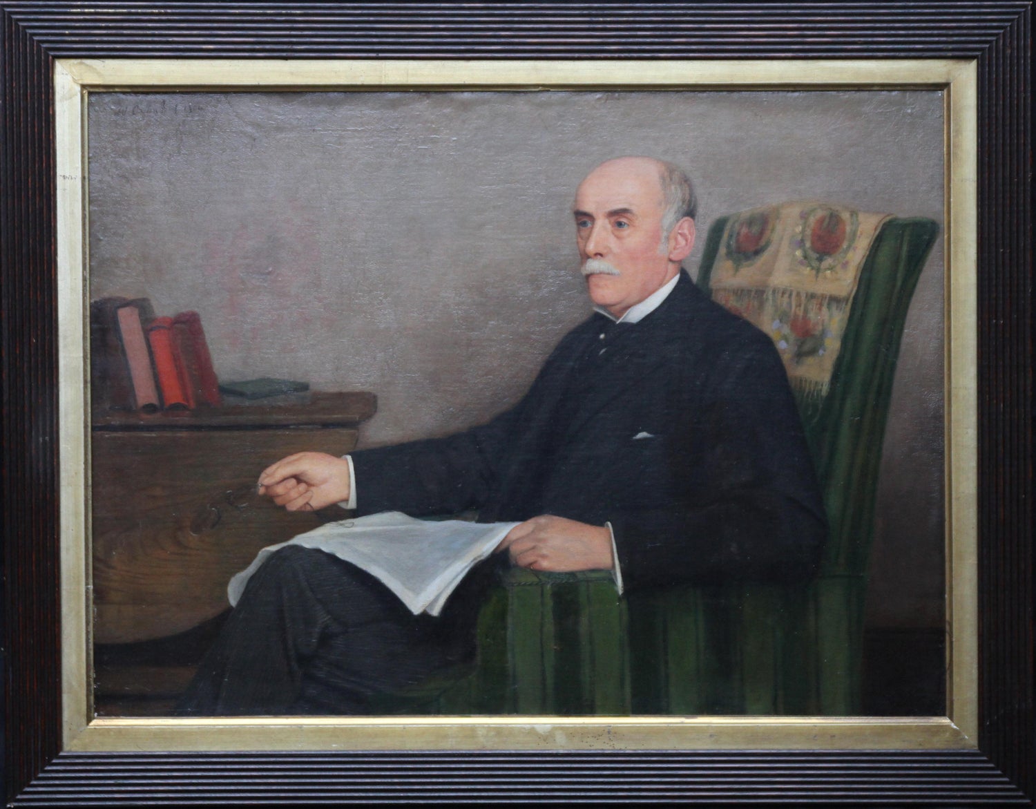 Wolfram Onslow Ford Portrait Of A Gentleman Reading British