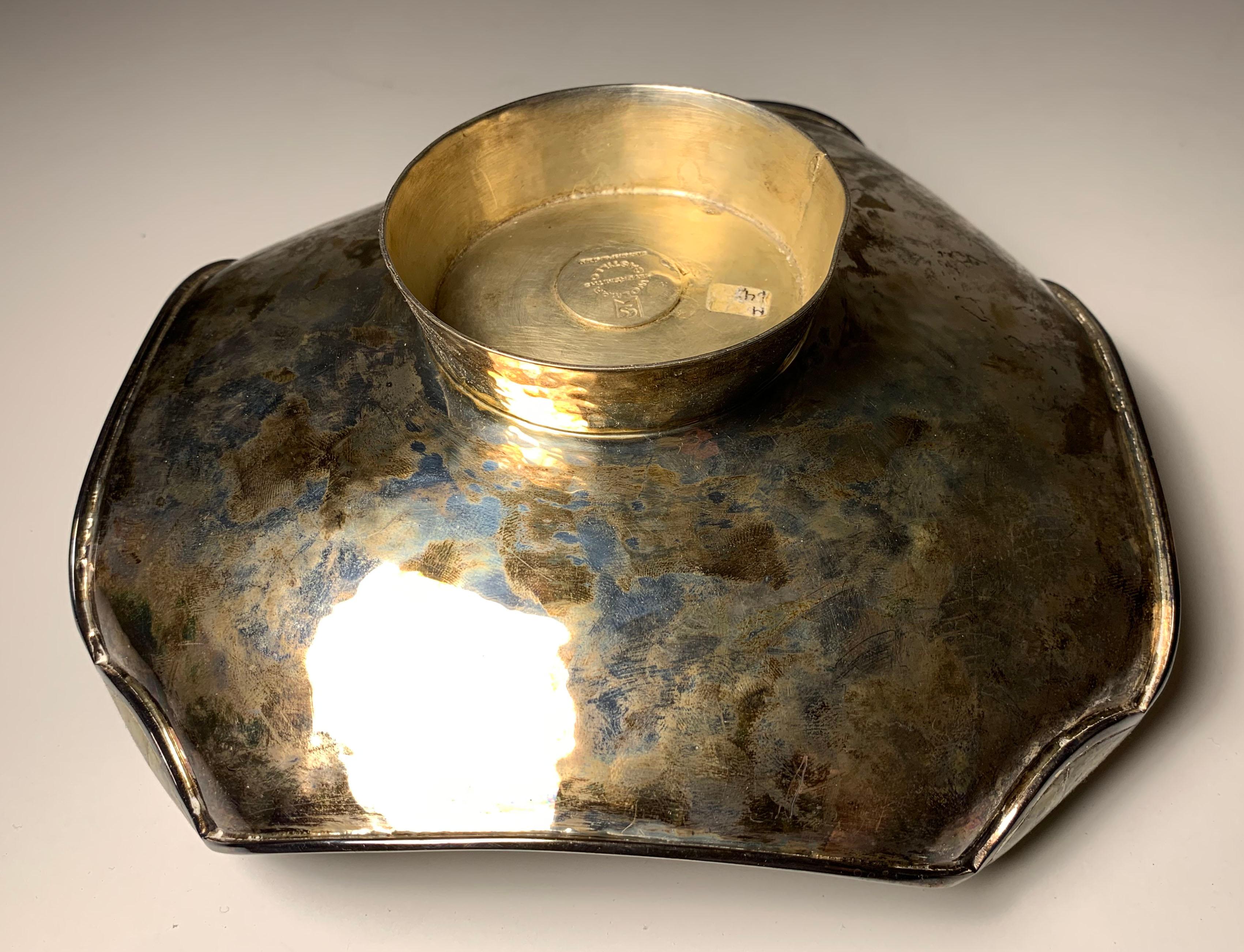 20th Century Wolmar Silversmiths Castillo Silver-Plated Bowl For Sale