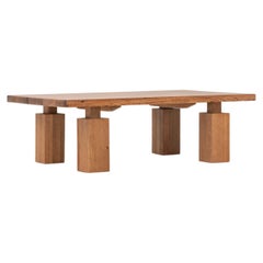 Wolo 48" Coffee Table, Minimalist Coffee Table in Clay
