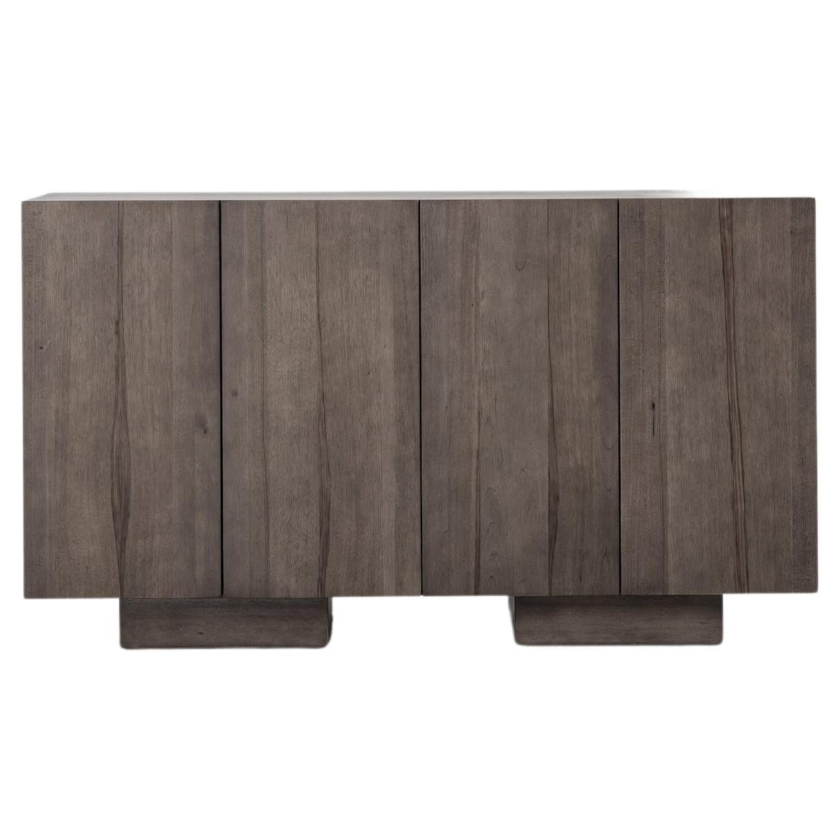 Wolo 60" Sideboard, Minimalist Sideboard in Cocoa