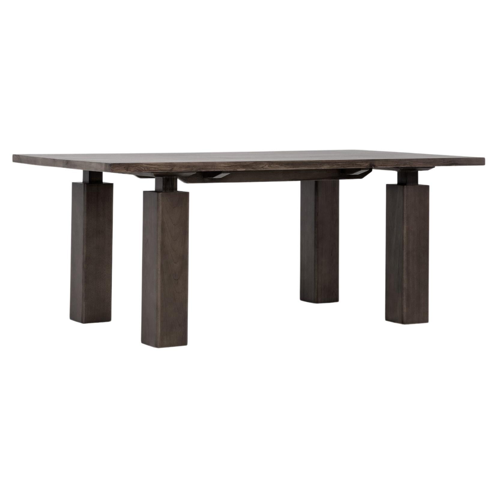 Wolo 76" Dining Table, Minimalist Dining Table in Cocoa