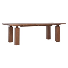 Wolo 98" Dining Table, Minimalist Table in Amber