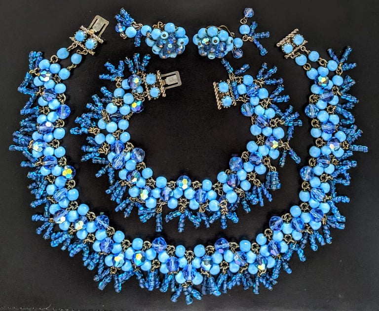 WOLOCH Paris, Magnificent Adornment: Necklace + Bracelet + Clip-on Earrings  For Sale at 1stDibs | les perles georgia