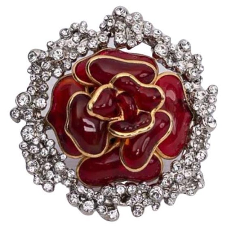 Woloch Silver Plated Glass Paste Ring For Sale at 1stDibs