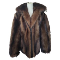 Vintage Wolverine fur Fur bomber Coat 44-46 men's L