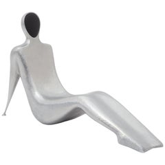 Woman Aluminium Chair in Solid Aluminium