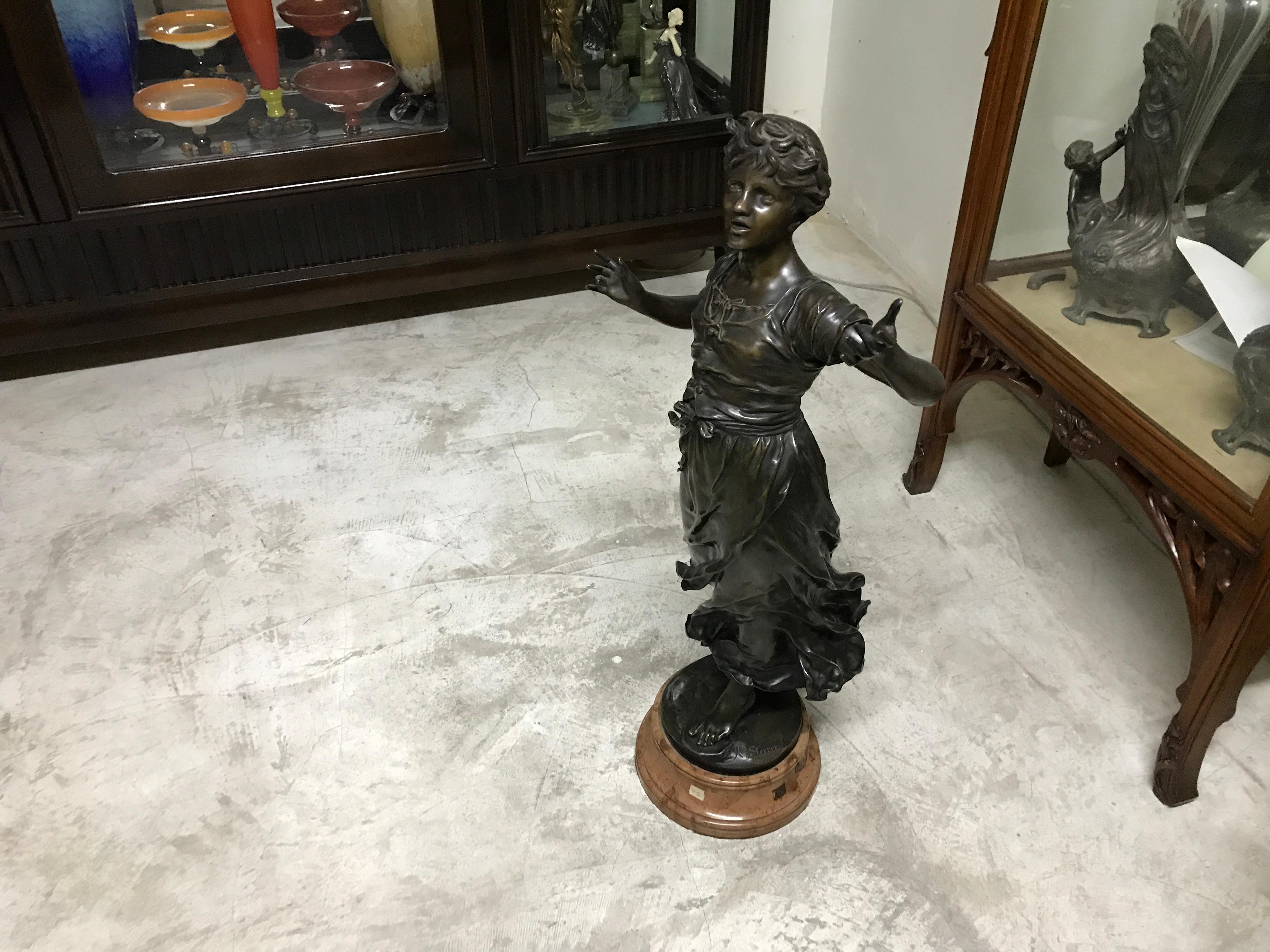 Bronze Sculpture. 

Karl Sterrer 
Date of birth December 4, 1885
Birthplace Vienna
Date of death June 10, 1972
Place of death Vienna
Professional painter.
From 1921 to 1945 Sterrer was a professor at the Academy of Fine Arts (rector 1937/1938). He