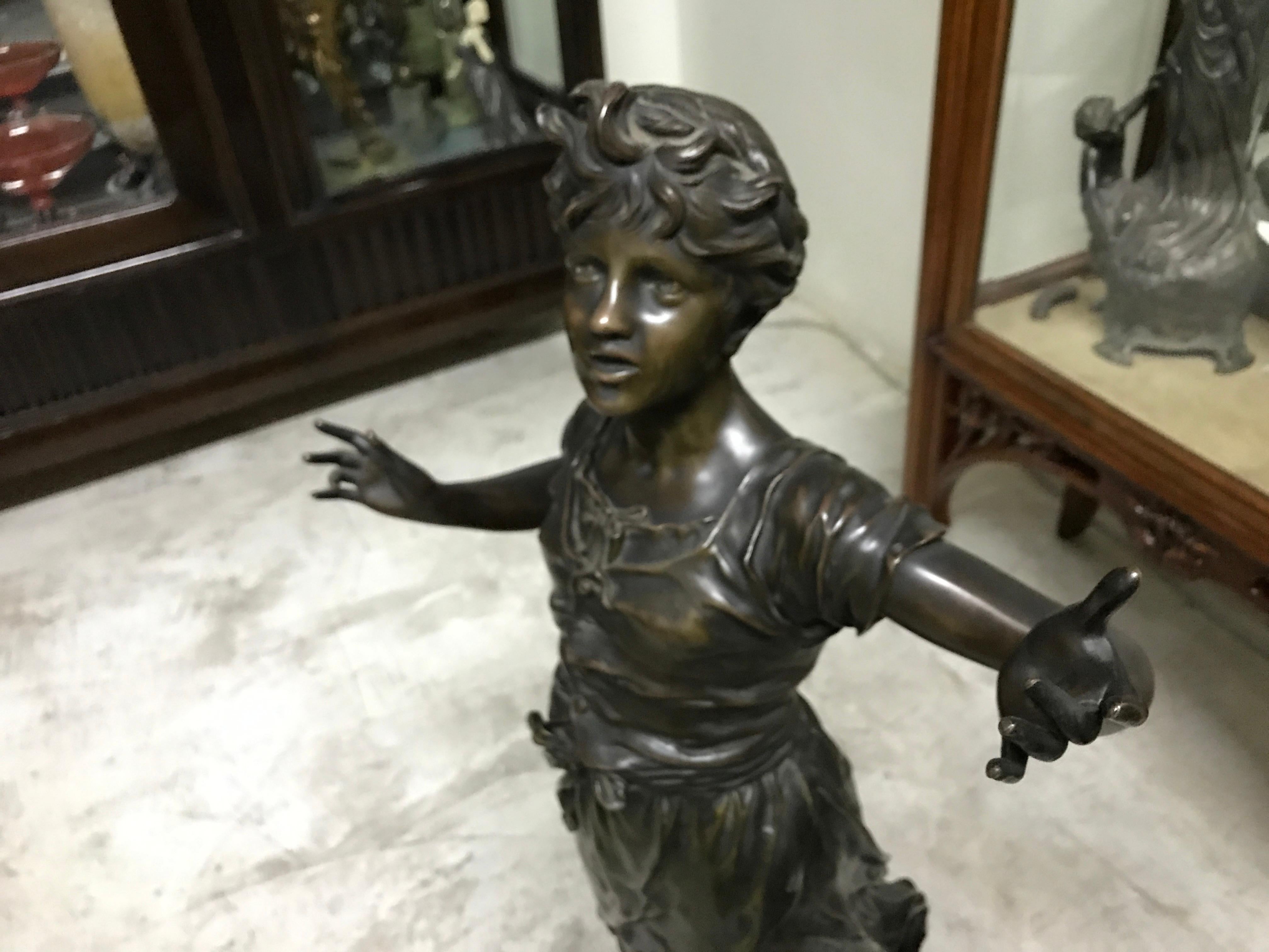 Woman, Austria, Material, Bronze and Marble, Sign, K. Sterrer Wiens For Sale 2