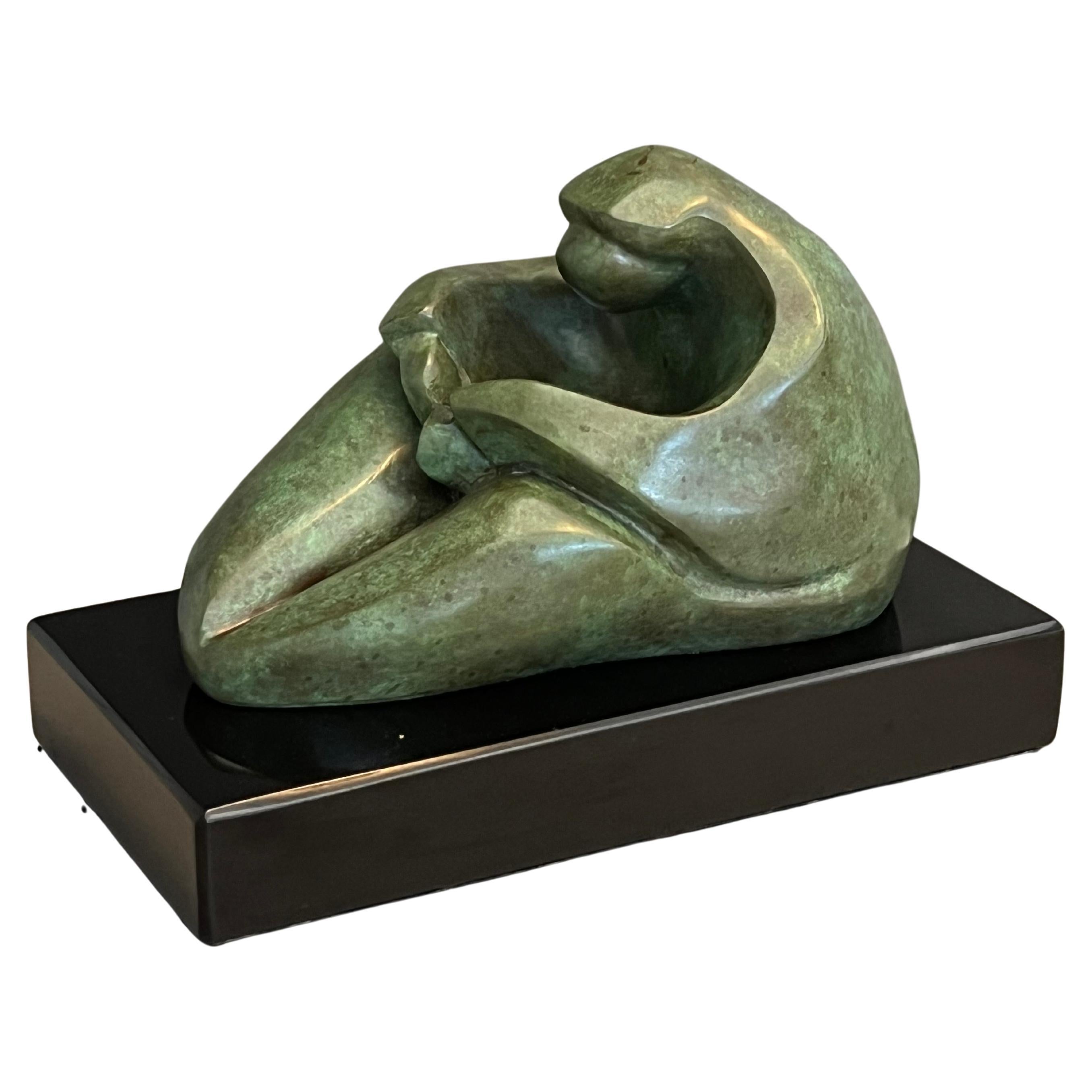 Woman Bronze Sculpture by Pat Epstein, (American, 1924-2015) For Sale
