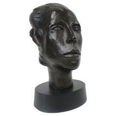 Vintage Woman Bronze Style Head Sculpture by G.C. Marini 318/ 500   