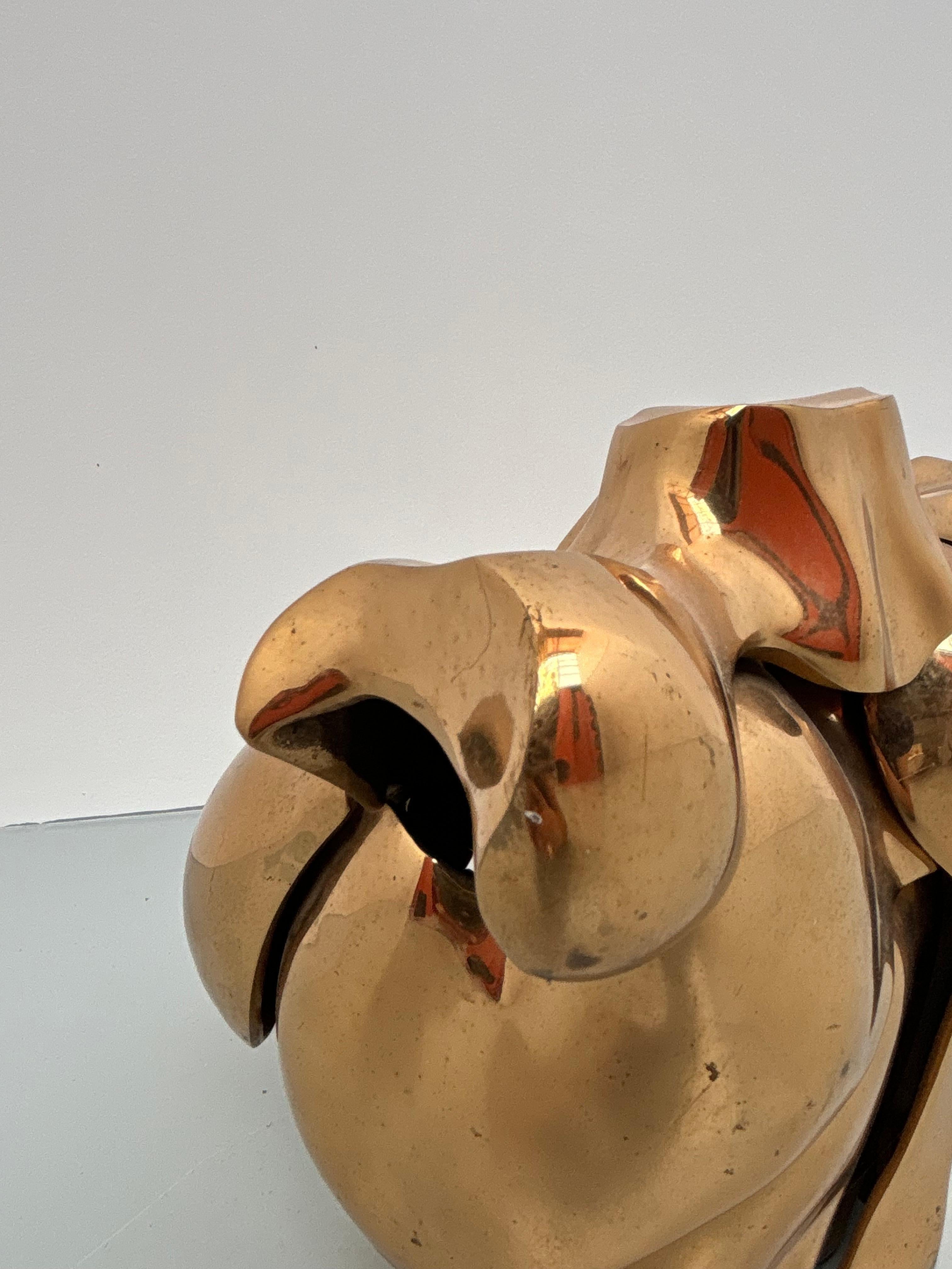 Busto de mujer en bronce de Michel Jaubert en venta 9