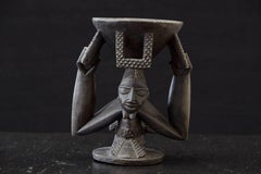 Woman Carrying Baby in a Papoose, Kola Nut Holder from Abeokuta, Nigeria, 1950s