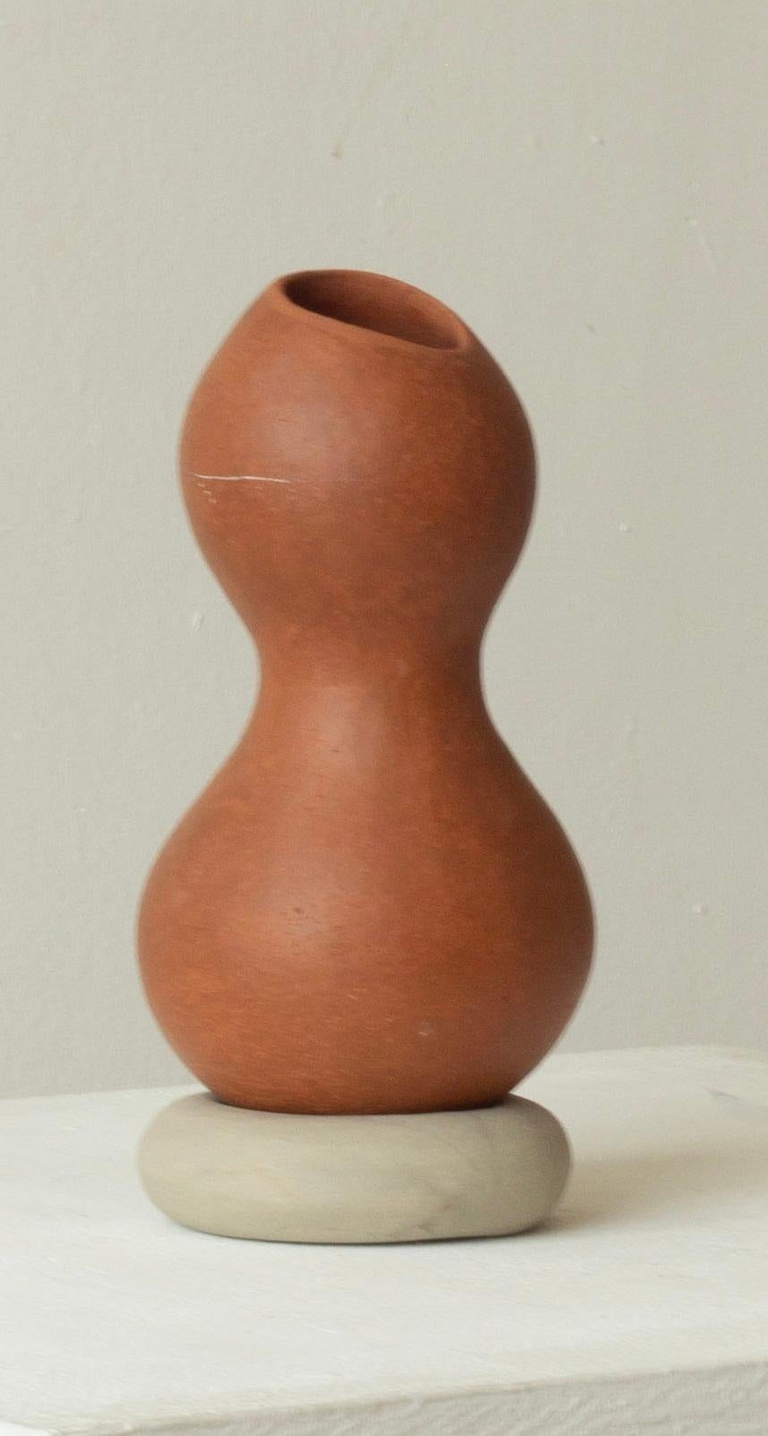 Woman Cracked But Healed 225 Vase by Karina Smagulova
One of a Kind.
Dimensions: Ø 9 x H 18 cm.
Materials: Terracotta, grey stoneware and epoxy.
​
With an Armenian and Kazakhstan heritage, Karina Smagulova was born in Greece in 1995 and graduated