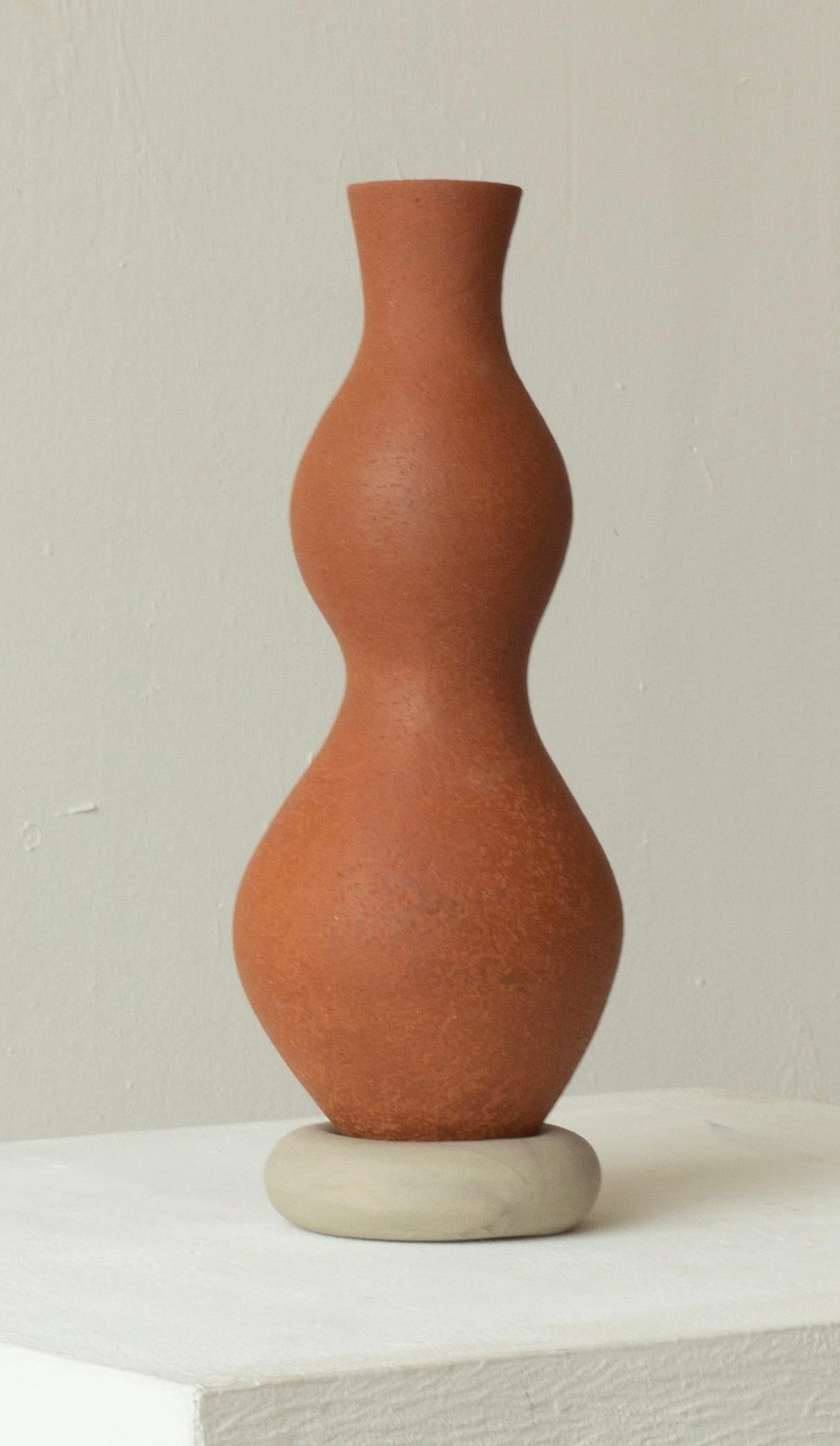 Woman Cracked But Healed 227 Vase by Karina Smagulova
One of a Kind.
Dimensions: Ø 10 x H 28 cm.
Materials: Terracotta, Grey stoneware and epoxy.
​
With an Armenian and Kazakhstan heritage, Karina Smagulova was born in Greece in 1995 and graduated