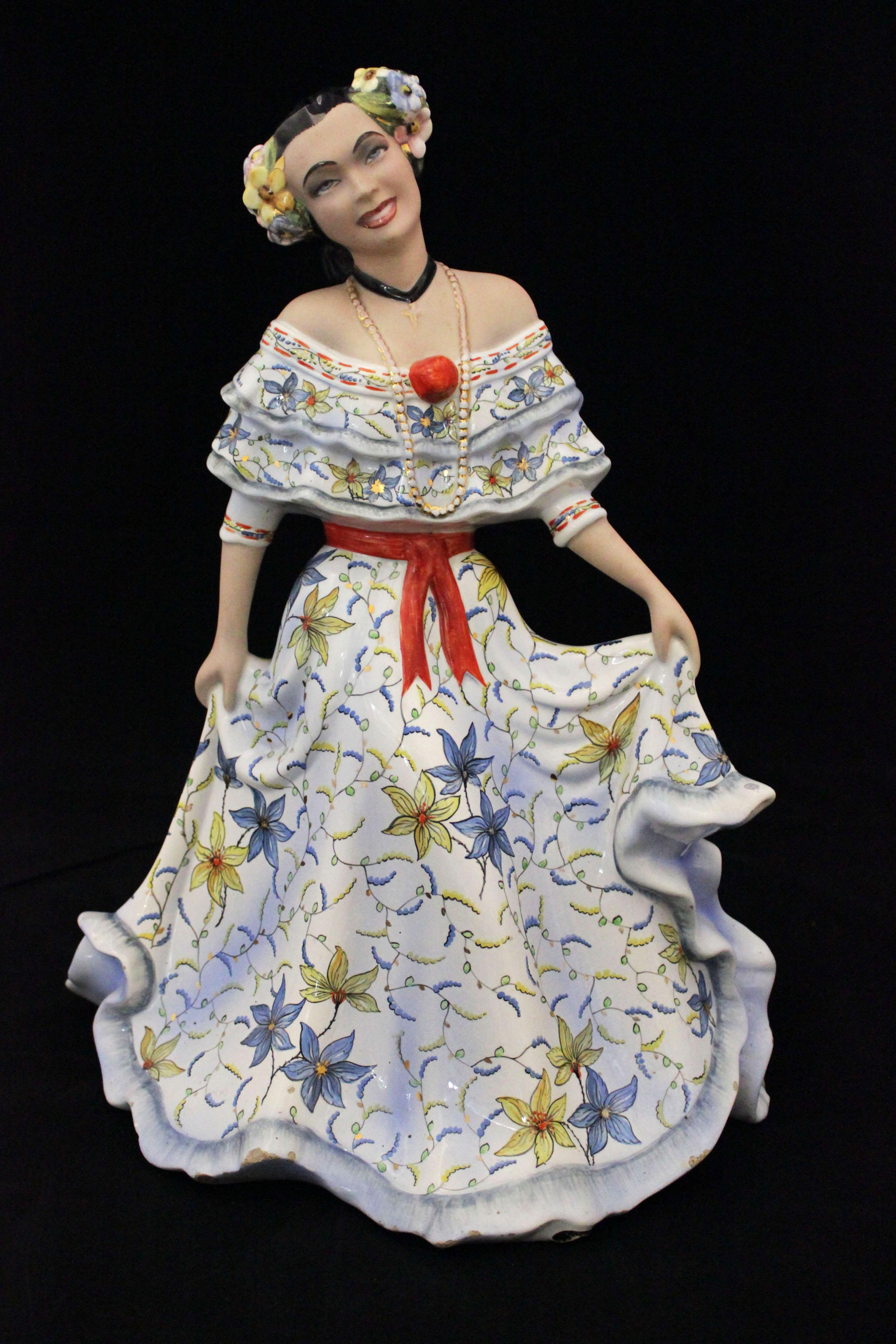 Italian Woman Figure from TRE AAA Torino, 1940s For Sale