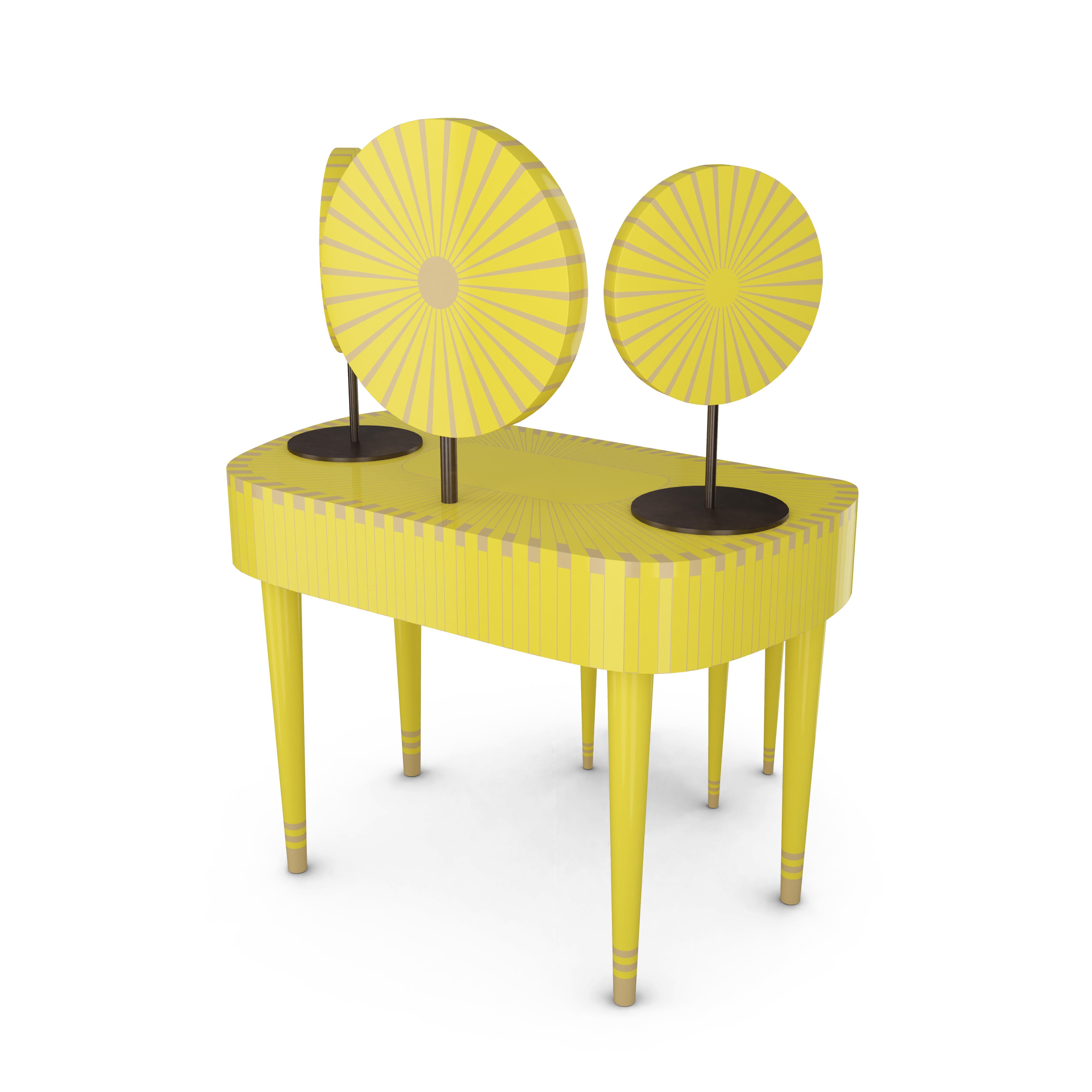 Moderne Table de toilette Lime de Matteo Cibic en vente