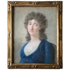 Donna a pastello, 18° secolo