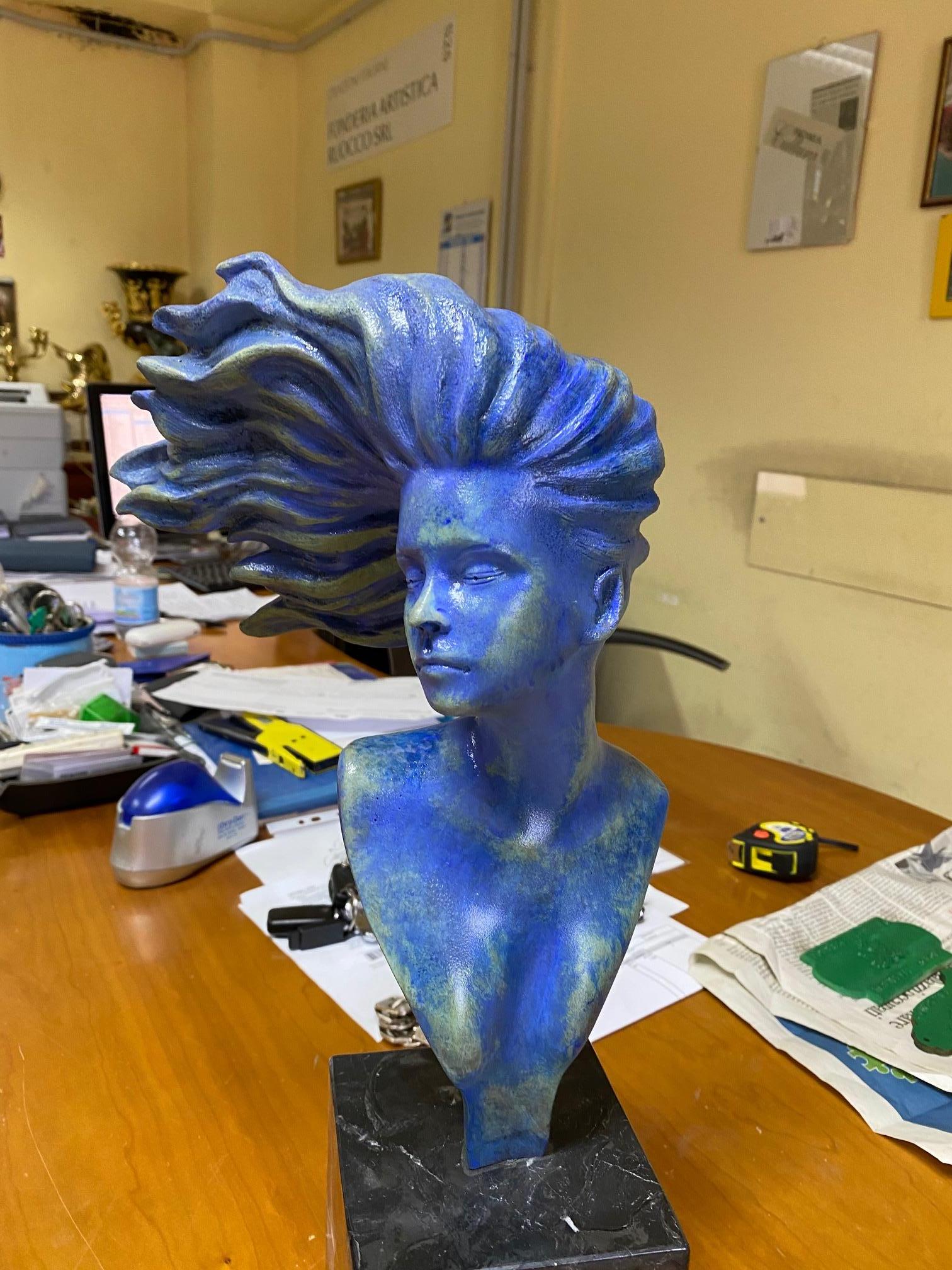Italian Woman in the Wind Sculpture
