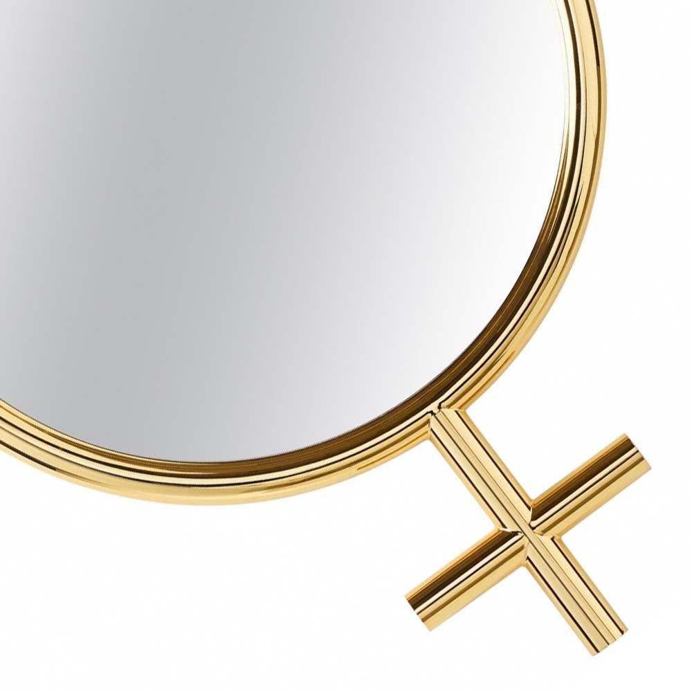 Woman Mirror in Gold Finish or Chrome Finish In New Condition For Sale In Paris, FR