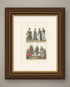 Woman of Baden, Hamburg Servants, Peasants and Market Sellers, 1842
