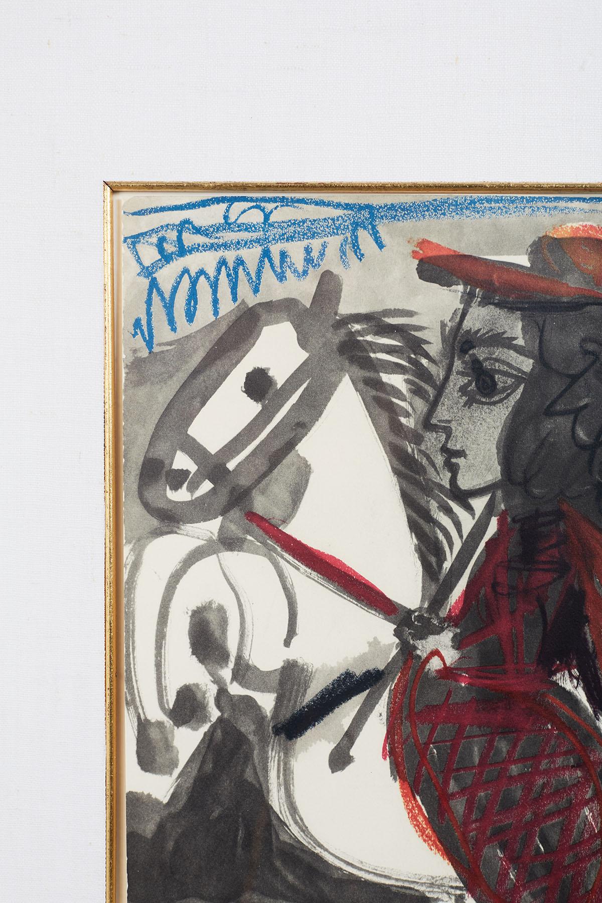 Lithographie de femme sur cheval d'après Pablo Picasso 3