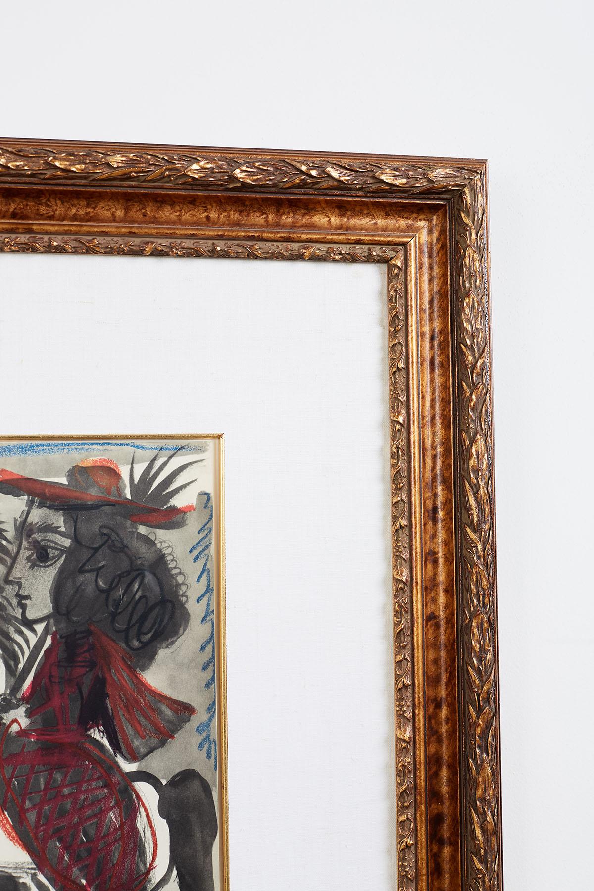 Lithographie de femme sur cheval d'après Pablo Picasso 1