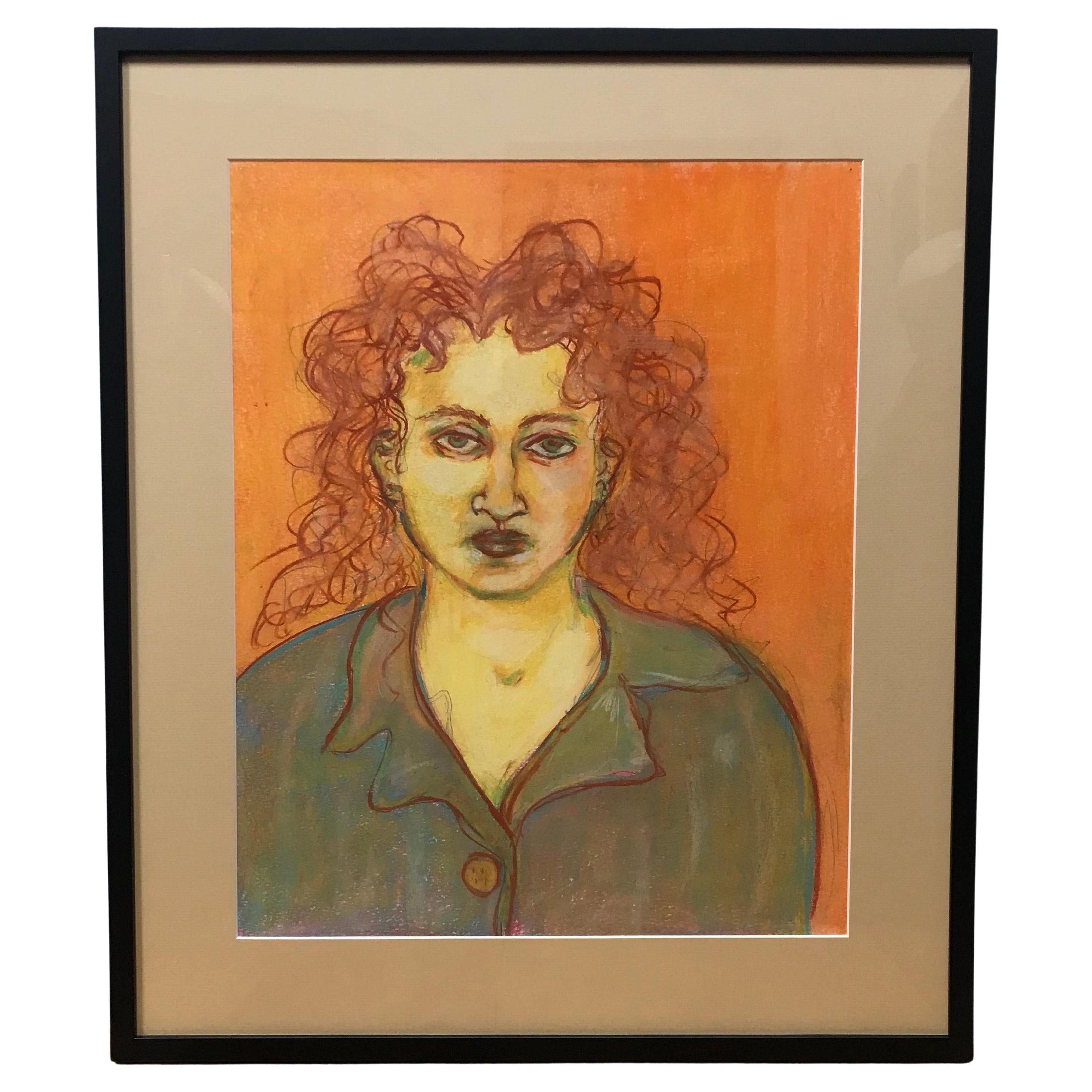 Pastel portrait of a woman by Gillian Lefkowitz. Her portraits are known to convey the mood of the person she painted.
After her career as a professional photographer and Fine Art painter, Gillian became a Los Angeles-based interior decorator.