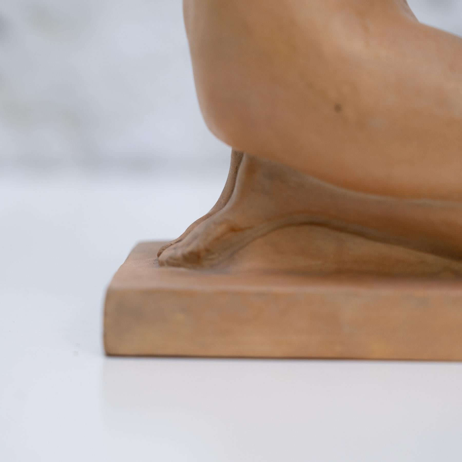 Woman Sculpture Signed 