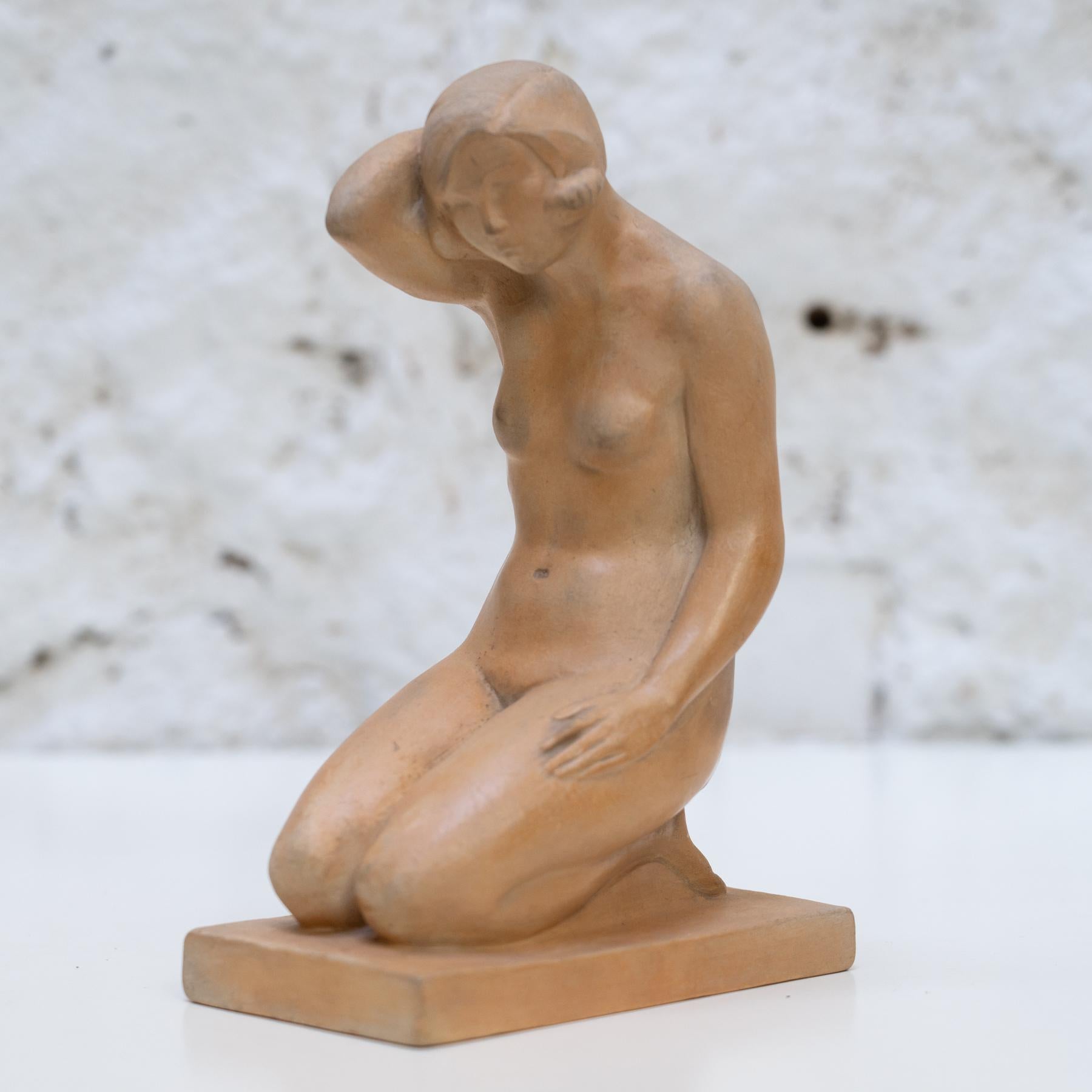 Woman Sculpture Signed 