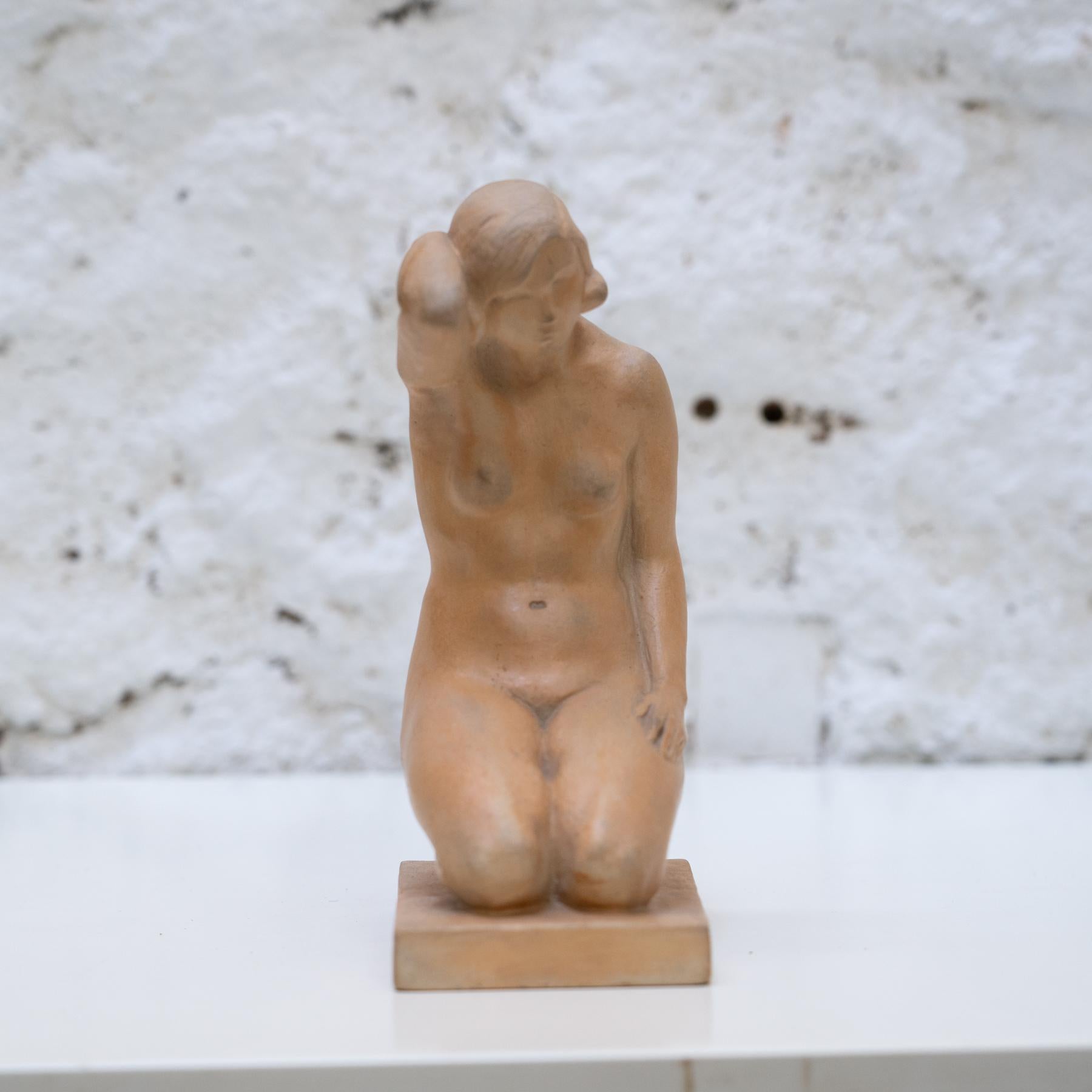 Woman Sculpture Signed 