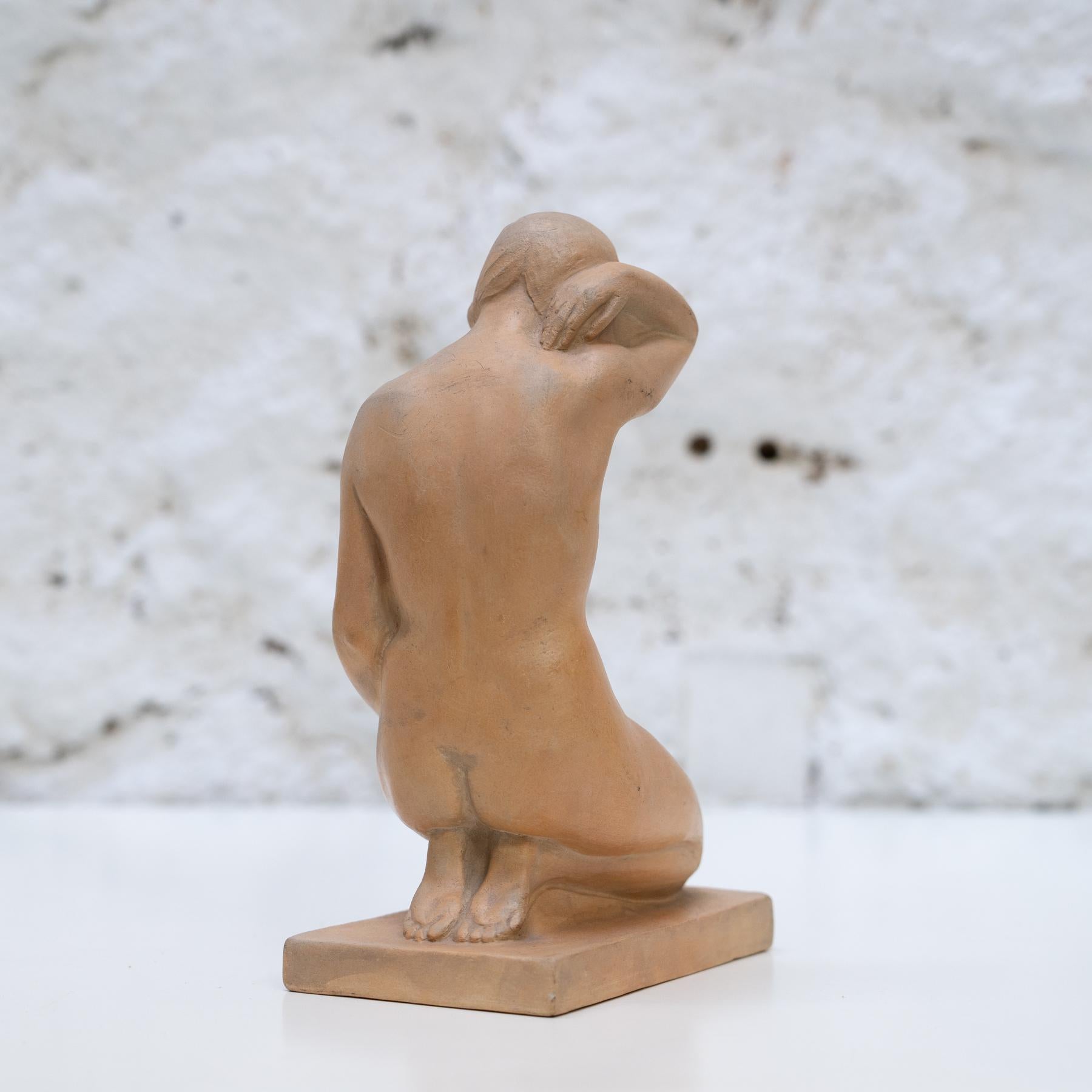 Woman Sculpture Signed 