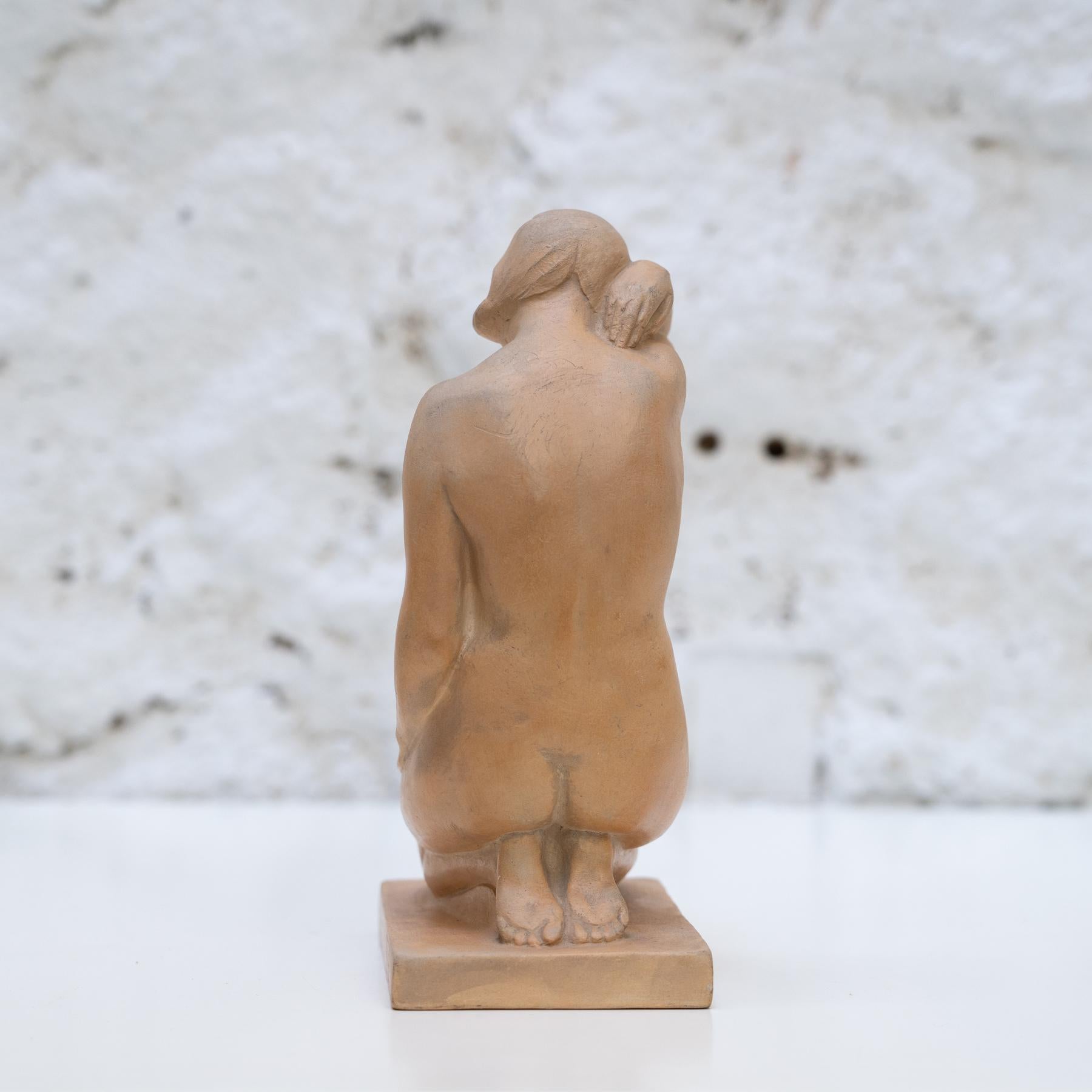 Woman Sculpture Signed 