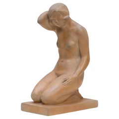Woman Sculpture Signed "Serra" (1930)