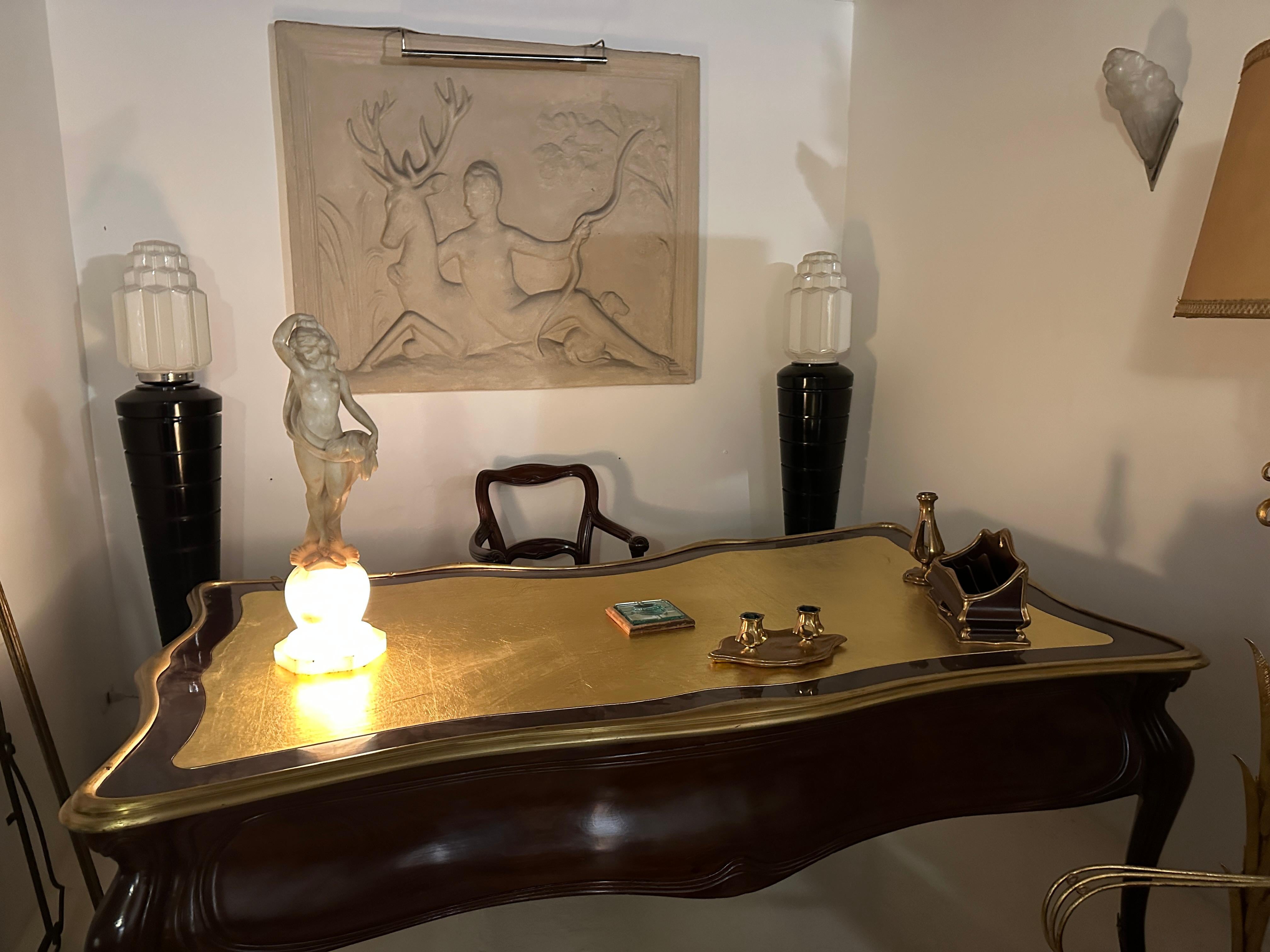 Woman Sculpture with Light in Marble, 1900, France, Jugendstil, Art Nouveau For Sale 5