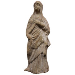 Woman Statuette Wearing a Himation, Roman Art, Hellenistic Period